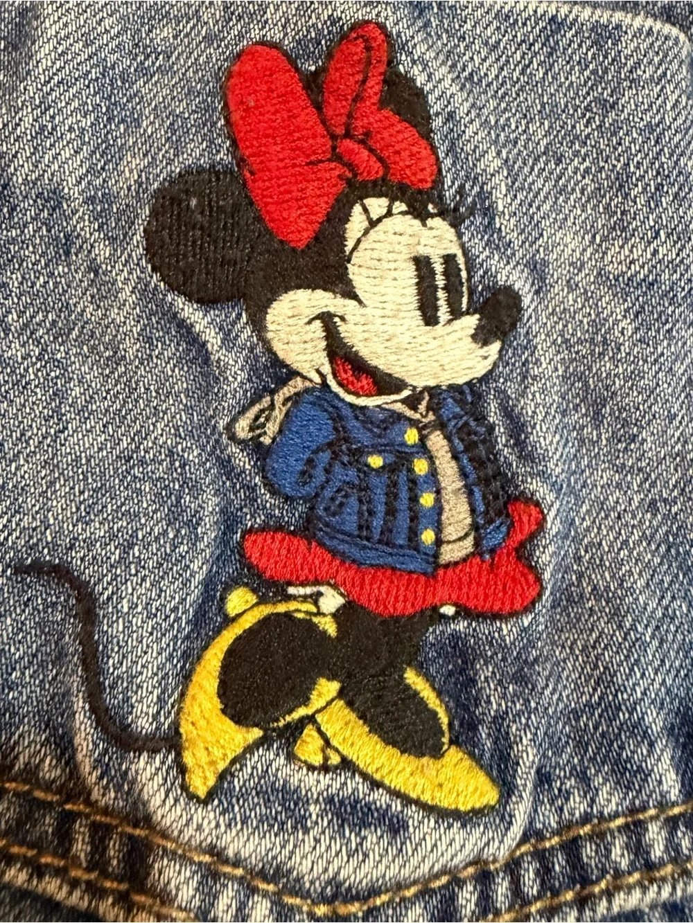 Baby Gap Kids Disney Minnie Mouse Denim Overalls Sz 3 Years